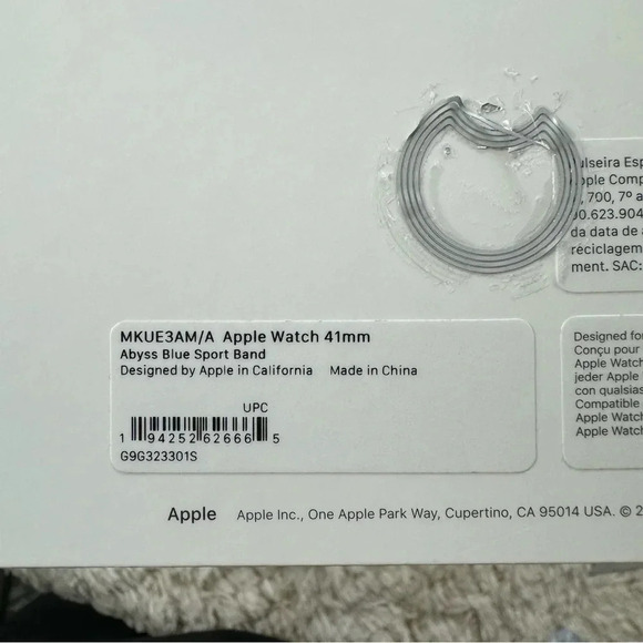 Apple Watch Sport band Abyss blue 41mm - Picture 7 of 8